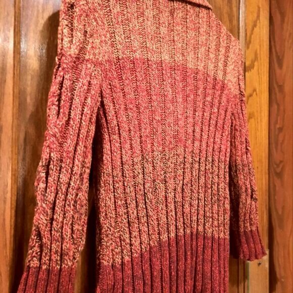 Jones New York Toggle Cardigan Colorblocked Sweater Jacket - Picture 9 of 12